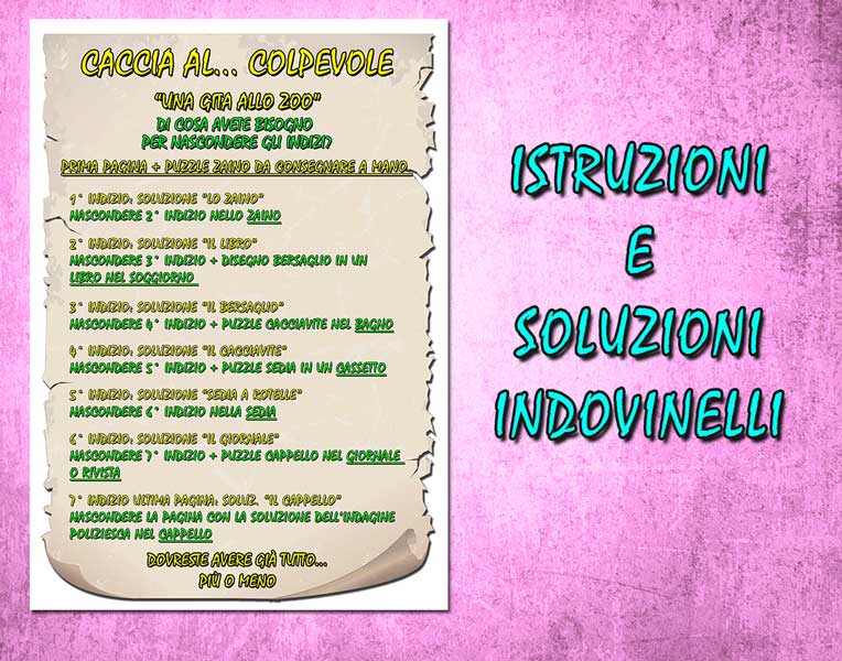 caccia al colpevole "una gita allo zoo" per bambina PDF 5-7 anni - immagine 4
