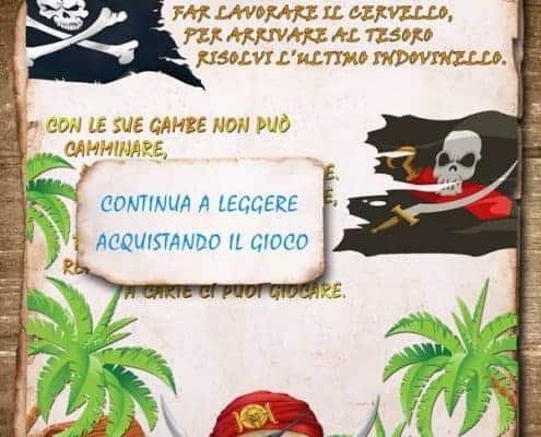 Indovinello caccia al tesoro in PDF all'apeto